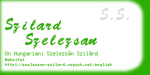 szilard szelezsan business card